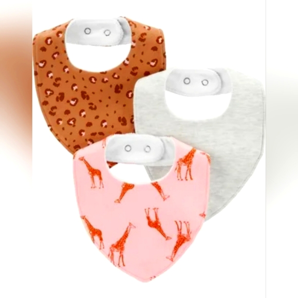 Carter's Child of Mine Baby 3 pack Bibs - Picture 1 of 12